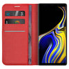 Leather Wallet Case & Card Holder Pouch for Samsung Galaxy Note 9 - Red